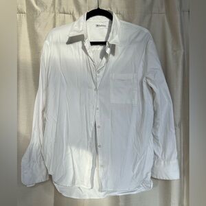Reformation white button down